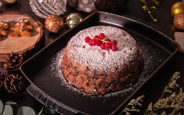 Yule log cakes