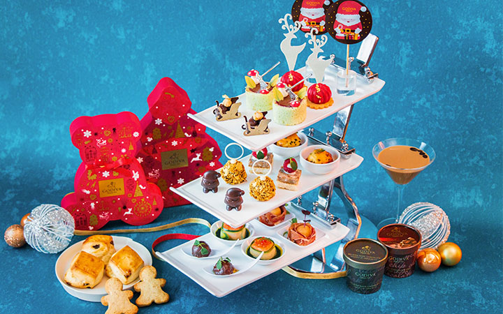 GODIVA CHOCOLATE FESTIVE AFTERNOON TEA