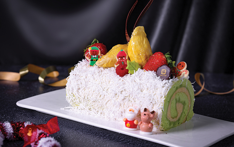 Durian Log Cake