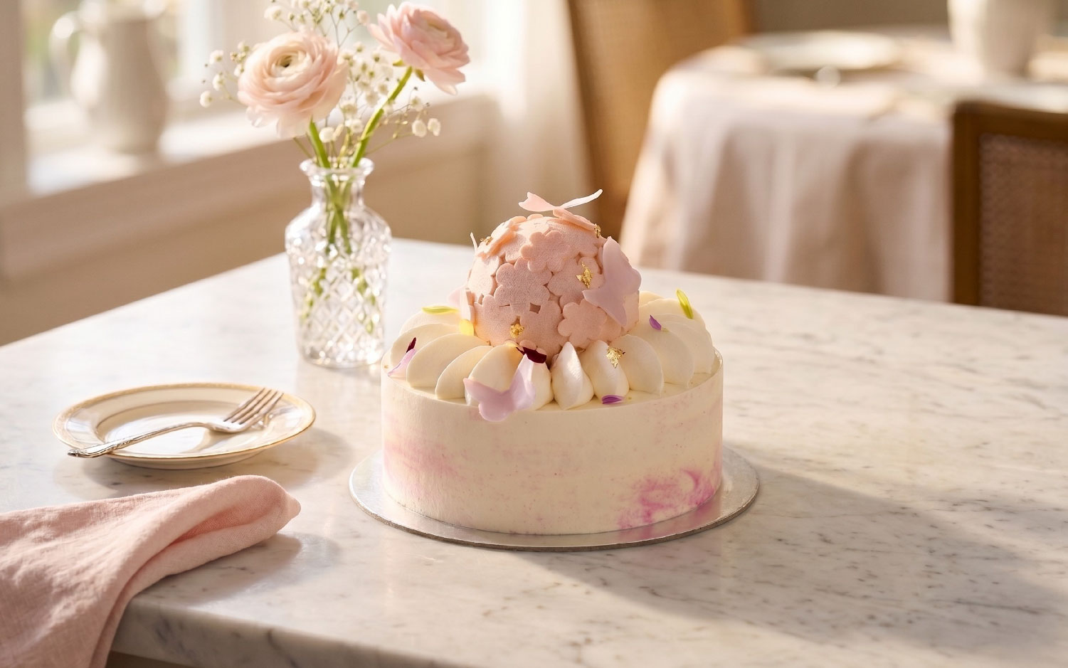 Osmanthus Bird's Nest Oolong Chiffon Cake