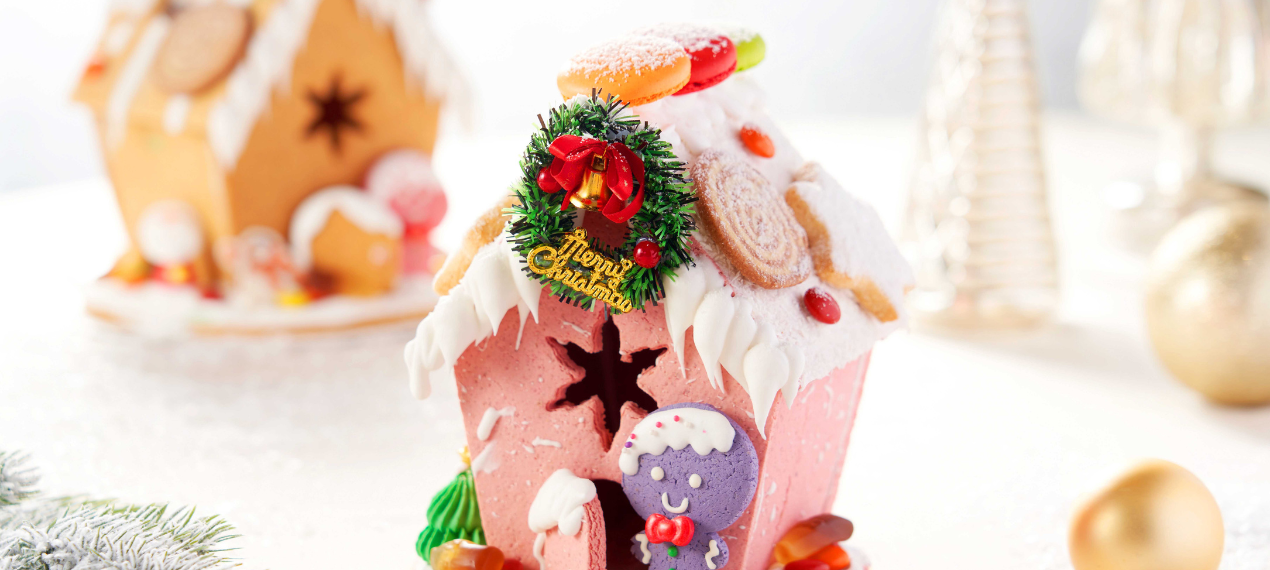 2023Eshop-Ginger bread house-Pink